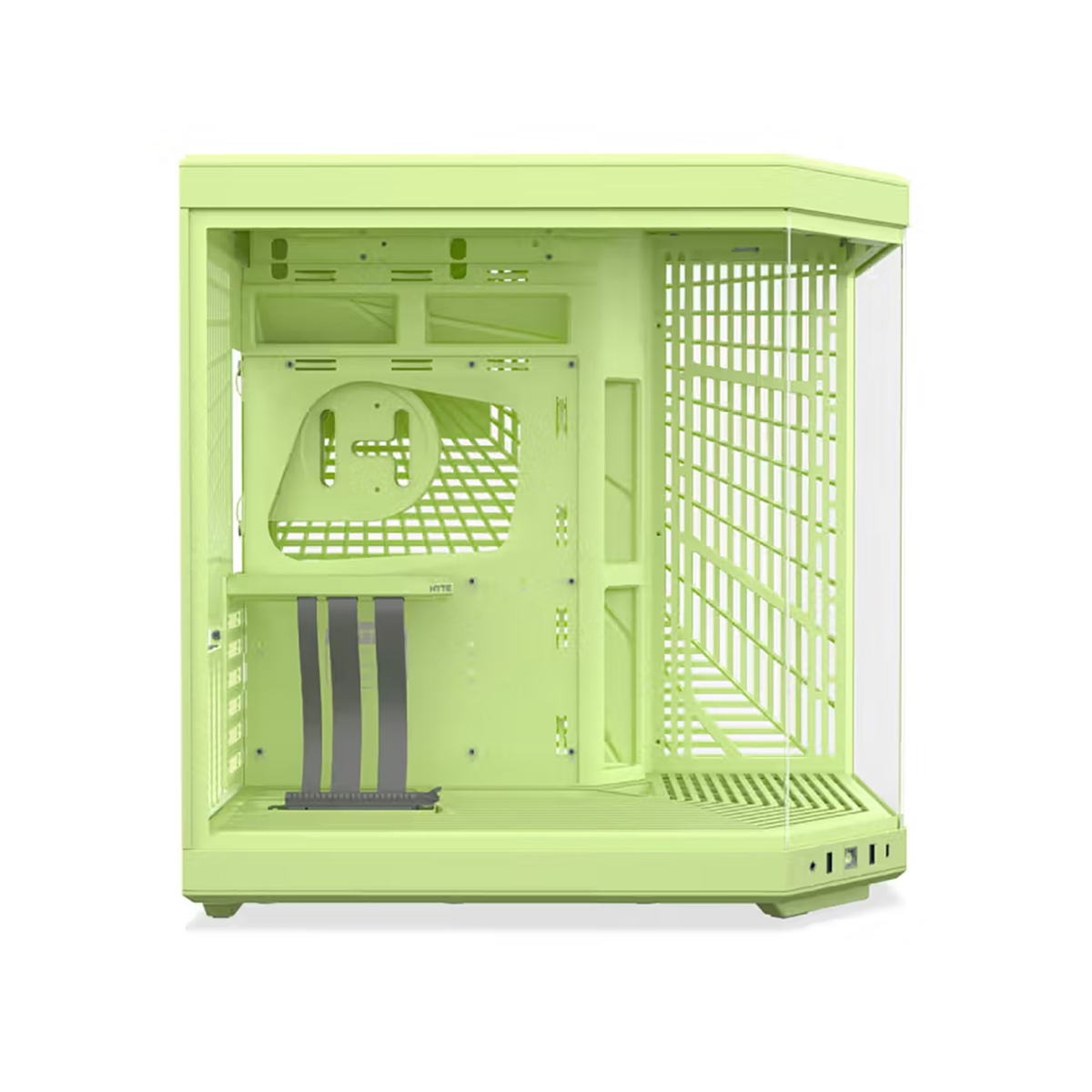 HYTE Y70 Dual Chamber Modern Aesthetic Tempered Glass E-ATX Mid-Tower Gaming Computer Case, Matcha Milk