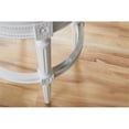 thumbnail image 5 of Home Square 2 Piece Upholstered Wood Bar Height Swivel Barstool Set in White, 5 of 6