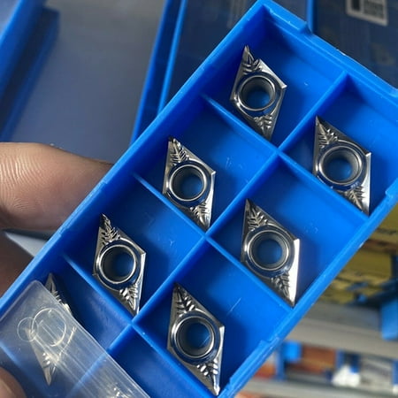 

10pcs Aluminum DCGT11T302-AK DCGT32.50.5 Carbide inserts Cutter blade DCMT