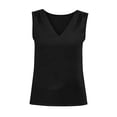 thumbnail image 5 of Tank Tops for Women Plus Size Fashion Plain Summer Tank Tops for Women Spaghetti Strap Slim Fitted Crew Neck High Strechy Sleeveless Cami Camisole Ruched Tee Shirts Basic Outfits Clothes, 5 of 6