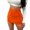 Orange, variant on A-Line Pleated Vintage Skirts for Women Casual leather Solid Shorts Skirt