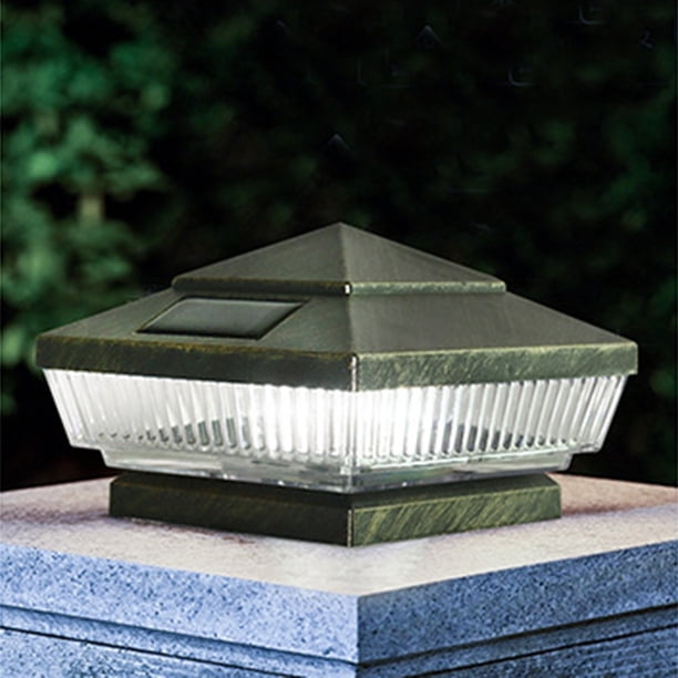 Solar Post Lights Outdoor Fence Cap Light For Posts Patio Garden Decoration White Lighting Black,Lighting Solar Outdoor Post Cap Lights Light For Fence