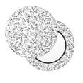 thumbnail image 7 of Uemuo Black White Music Pattern Round Bar Stool Seat Covers Washable Stool Cushion Slipcover Elastic Bar Chair Covers-13 inch, 7 of 7