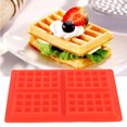 thumbnail image 3 of Waffle Mould, DIY Waffle Mould Reusable Bakeware Silicone Muffin Cake Mould Baking Utensil Kitchen Accessory 4Grid Flower HeartShape, 3 of 8