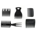 thumbnail image 3 of Peine de peluquería, 5 piezas, peine de dientes anchos con aceite retro para hombres, peine para el cabello diseñado meticulosamente, 3 of 14