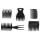 thumbnail image 3 of Peine de peinado, 5 piezas Peine de pelo de aceite retro para hombres Peine de pelo portátil Diseño revolucionario, 3 of 8