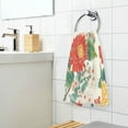 thumbnail image 3 of Yayeee 100% Cotton Hand Towels for Bathroom 16" x 28" Soft Absorbent Kitchen Towel, Colorful Flowers Pattern, 3 of 7