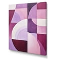 thumbnail image 2 of Designart "Abstract Shapes With Mauve Motion" Abstract Shapes Canvas Wall Art, 2 of 7