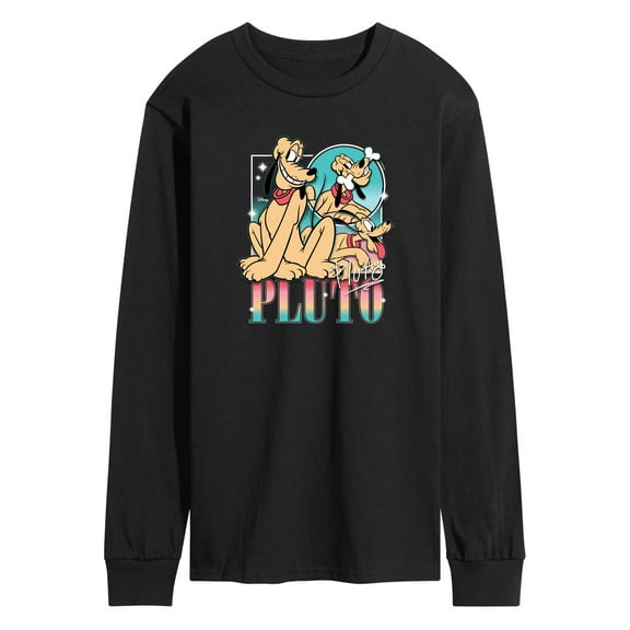 Disney - Pluto 90S Collage - Men's Long Sleeve Graphic T-Shirt