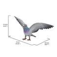 thumbnail image 4 of Hi-Line Gift Ltd. Grey Pigeon with Coloured Neck Statue, 4 of 7