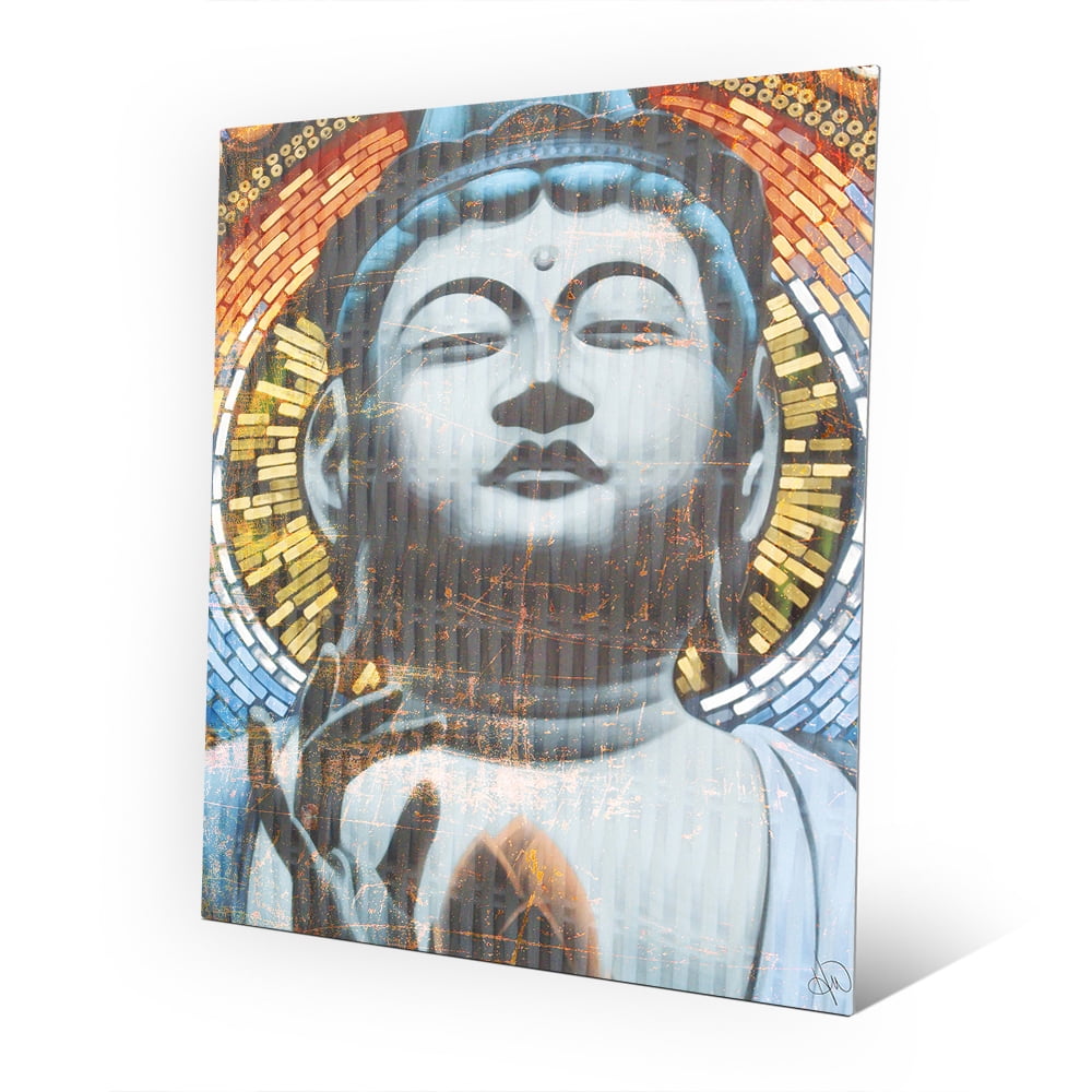 Buddha 16" x 20" Metal Wall Art
