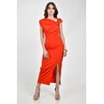 thumbnail image 5 of Vestido drapeado con broche Roman Fashion /Juvenil, 14736 (Rojo) rojo M, 5 of 5