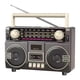 thumbnail image 1 of Radio portátil AM SW de 3 bandas con soporte para tarjeta TF y USB para casa, oficina y exteriores. Gris, 1 of 9