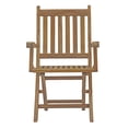 thumbnail image 4 of Modway Marina Outdoor Patio Teak Folding Armchair in Natural, 4 of 6