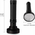 thumbnail image 4 of Linterna UV Antorcha Luz 100 LED Ultravioleta para Detector de Manchas de Orina de Mascotas-Negro 19.5X7.8cm （sin batería） ,, 4 of 5