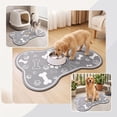 thumbnail image 2 of Pet Food Mat 19.69x11.81in Diatomaceous Earth Quick Dry Absorbent Wipe Clean Dog Cat Feeding Bowl Pad for Floor Cat Litter Mat by MPOISVA, 2 of 8