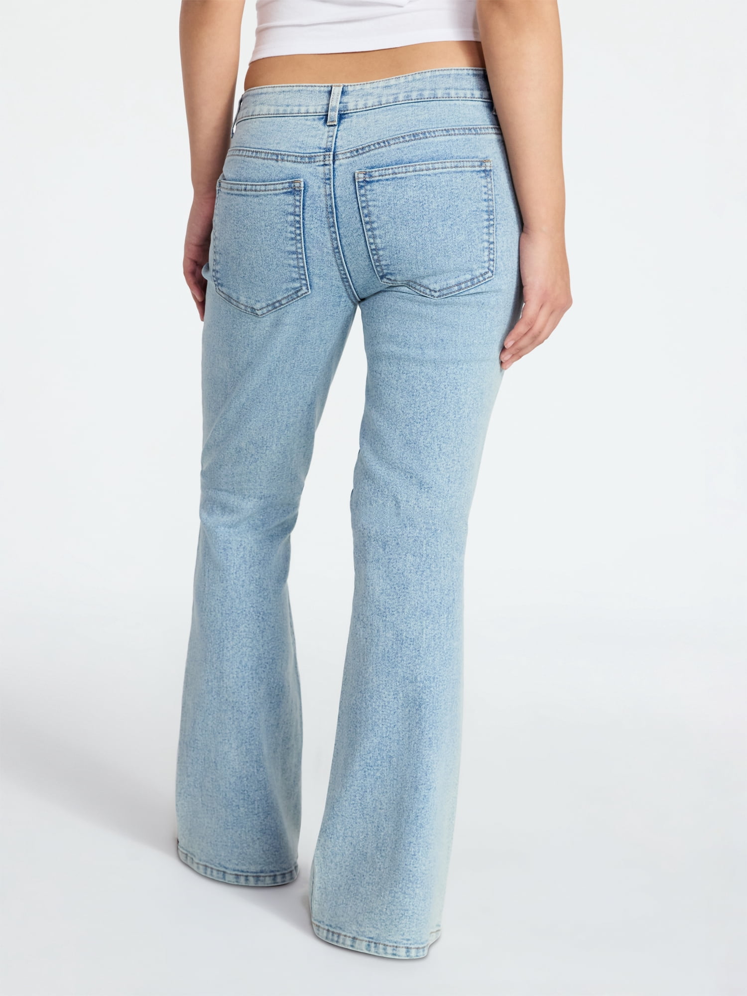 No Boundaries Low Rise Specialty Flare Jeans, 31" Inseam, Women's 00-18