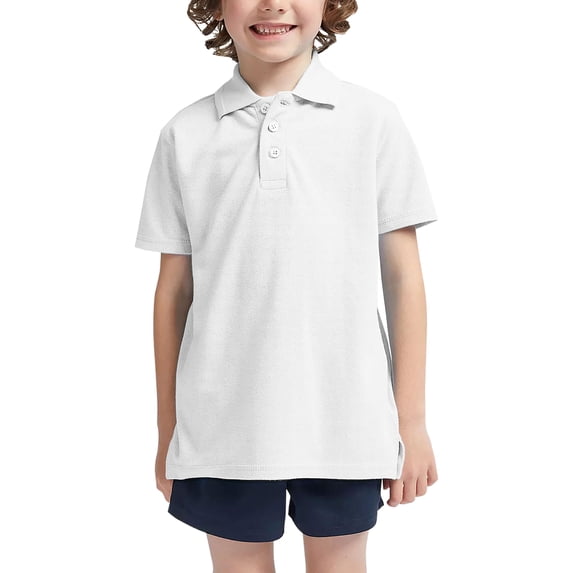 Hat and Beyond Kids Uniform Short Sleeve Stretch Soft Pique Polo T-Shirts, Sizes 4-20