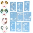 thumbnail image 4 of Face Paint Template, Face Stencils Kit Face Paint Stencils Washable PET  For Kids For Holiday Party Cosplay For Adults For Halloween, 4 of 8