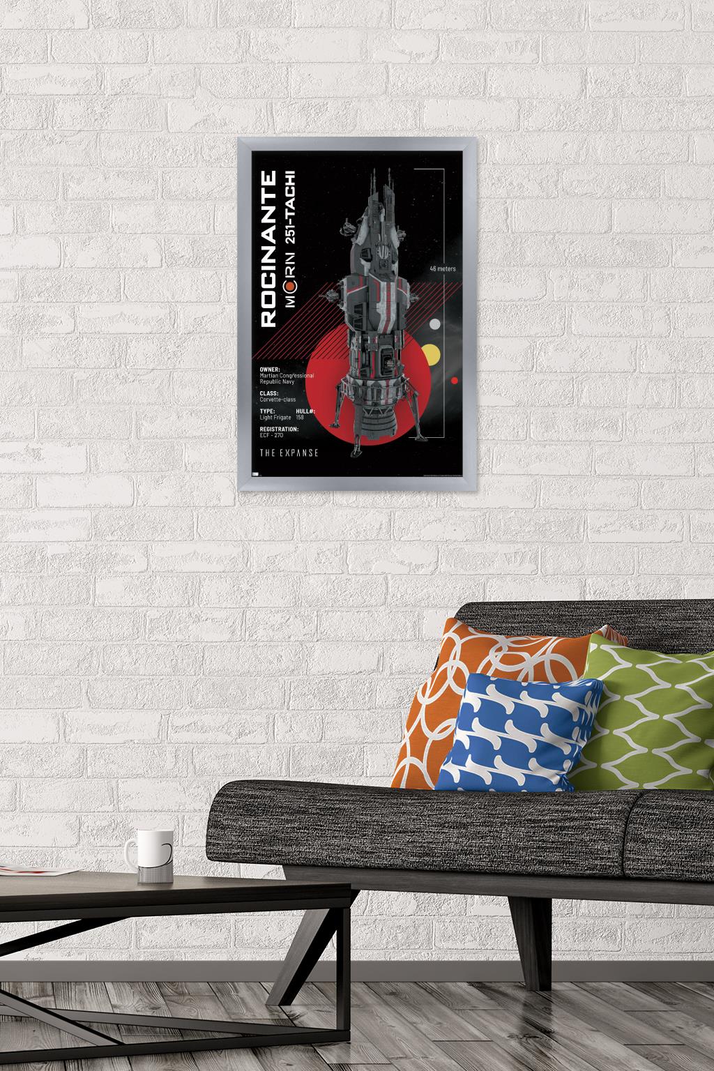 The Expanse - Roci Ship Wall Poster, 14.725" x 22.375", Framed