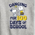 thumbnail image 3 of Peanuts - Dancing For 100 Days Of School - Toddler & Youth Crewneck Fleece Sweatshirt, 3 of 6