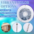 thumbnail image 2 of LED Magic Light with Full Color 5v Built-in Light Strip Smart Color Soft LED RGB Atmosphere Decorative Light 30 Light, 2 of 7