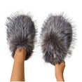 thumbnail image 5 of Kilaqueen Women's Fluffy Faux Fur Slippers Furry Soft Plush Home Slippers Indoor Outdoor Non-Slip Slippers Winter Warm Anti-Slip Rubber Soles Fuzzy Slides Comfortable Slip On House Shoes, 5 of 9