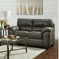 thumbnail image 2 of Tirana Fabric Sofa and Loveseat Set with Pillow-Top Arms by Roundhill Furniture, Sequoia Ash, 2 of 6