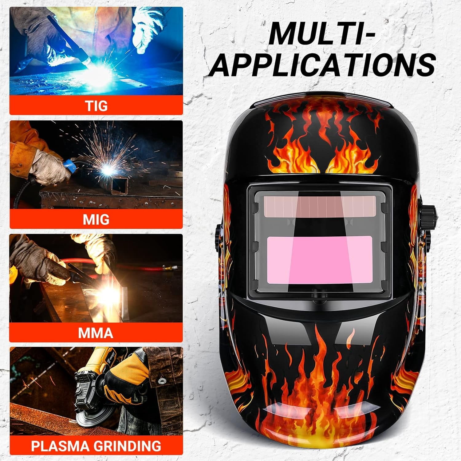 Ramsay's Expression Welding Helmet Auto Darkening True Color Solar Powered Auto Darkening Welding Welder Mask Hood Helmets