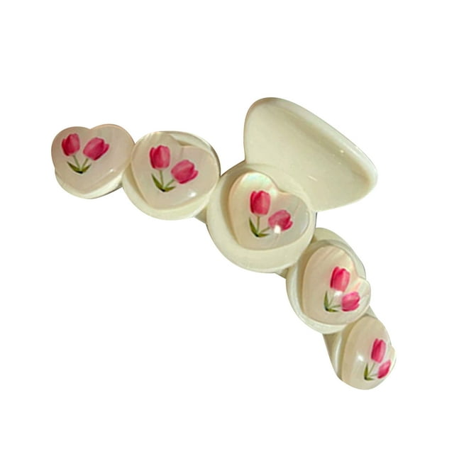 Pinza para el pelo con corazón arcoíris: accesorio para el pelo bonito y elegante para mujer, 1 unidad