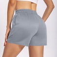 thumbnail image 6 of UDAUDU Lounge Shorts for Women High Waisted Drawstring Soft 2026 Summer Casual Active Wear with Pockets Light Gray M, 6 of 9