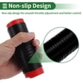 thumbnail image 4 of Accesorios Únicos 1.57 " /40 mm 1.57 "/40 mm Kit de Cubiertas de Empuñaduras de Motocicleta Antideslizantes de Silicona Manillar Negro 1 Juego Patrón de Cruz Espiral, 4 of 7
