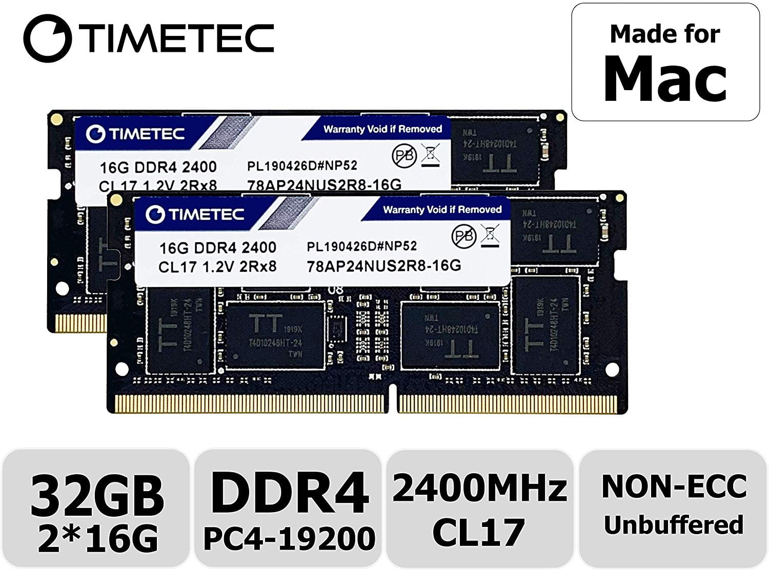 Timetec 32GB KIT(2x16GB) Compatible for Apple 2017 iMac 27-inch w/Retina 5K Display, 2017 iMac 21.5-inch w/Retina 4K or Non-Retina DDR4 2400MHz Timetec 32GB KIT(2x16GB) Compatible for Apple 2017 iMac 27-inch w/Retina 5K Display, 2017 iMac 21.5-inch w/Retina 4K or Non-Retina DDR4 2400MHz