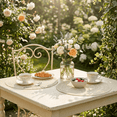 thumbnail image 6 of Sm:)e 15 Inch Round Braided Woven Placemats Set of 4, Cotton Polyester Washable Heat Resistant Placemats, Decor for Kitchen Dining Table and Party(Ivory), 6 of 7