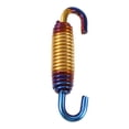 thumbnail image 4 of Unique Bargains 2 Pcs Universal Motorcycle Exhaust Pipe Spring 58mm 2.28" Stainless Steel Modified Accessory Gold Tone, 4 of 6
