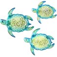 thumbnail image 1 of Jinsinto Set Of 3 Metal Sea Turtle Beach Theme Decor (blue-green), 1 of 5