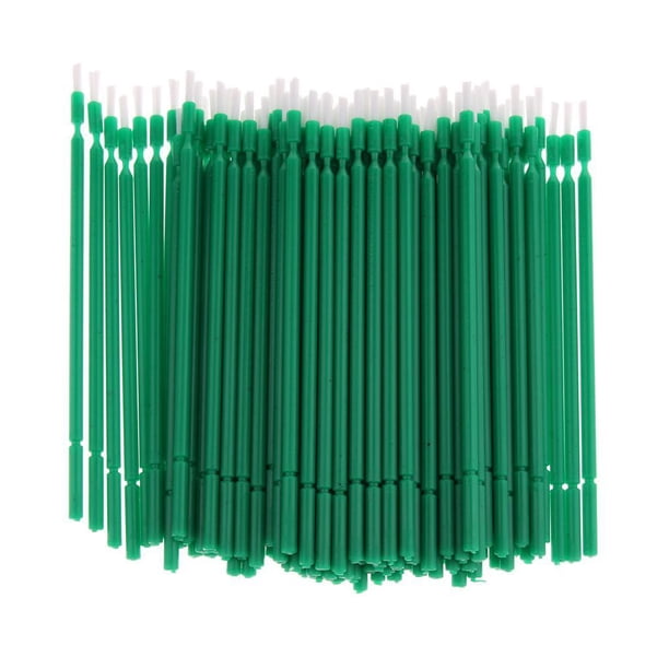 Eigraketly 100 Pieces Micro Applicator Brush Tooth Applicator Boxeo Verde