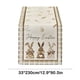 thumbnail image 3 of Cute Rabbits Radish Eggs Themed Tablecloth Linen Printed Table Flag Easter Restaurant Decoration 4 Sizes Available, 3 of 6
