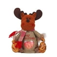 thumbnail image 1 of Bolsa de regalo, soporte de regalo de decoración de Navidad, colgante de Navidad, tamaño compacto, cesta de frutas, muñeca suave, accesorios Kits de decoración para fiestas Forma de ciervo Inteprter HA069772-03, 1 of 6