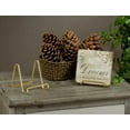 thumbnail image 4 of Tripar 4" Gold Painted Square Wire Display Stand for Plates, Artwork, Framed Photographs, 4 of 5
