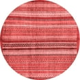 thumbnail image 1 of Ahgly Company Indoor Round Abstract Red Modern Area Rugs, 8' Round, 1 of 4