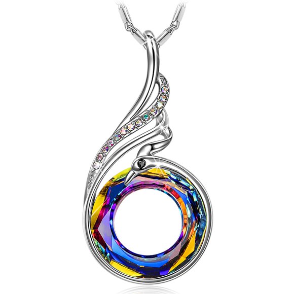 Collar con colgante de cristal Phoenix de Kate Lynn para mujer