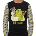 thumbnail image 2 of Shrek Pajamas Boys' Best Friends Donkey and Puss in Boots 2-Piece Tight Fit Lounge Sleep Set, 2 of 4