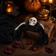 thumbnail image 4 of Gothic Halloween Headband, Halloween Party Decorations for Adults Spooky Skull Rose Accessory, Day of The Dead Themed Sugar Skull Headwear, Haunted House Decorations Dark Accent,, 4 of 4