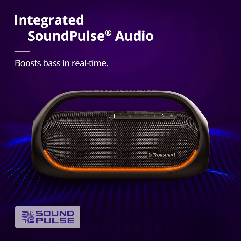 Update Bluetooth Speaker with 60W Hi-Res Audio, IPX6 Waterproof, 15 Hours Playtime, and Beat-driven LED Lights Tronsmart Bang