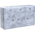 thumbnail image 3 of Nauticalmart Aviator Buffet 3 Portes Table d'Appoint Design en Métal, 3 of 7