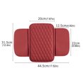 thumbnail image 3 of Soporte Aumentado Wdftyju para Codo Caja Almacenamiento Reposabrazos Alfombrilla Cuero Automóvil Rojo, 3 of 9
