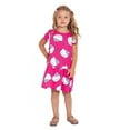 thumbnail image 3 of Hello Kitty Toddler Girl Short Sleeve Drop Waist All Over Print Dress, Sizes 12M-5T, 3 of 7