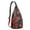 Red-5, variant on Hawaiian Hibiscus Sling Backpack - Bright Exotic Floral Design Crossbody Bag, Multi-Pocket Organization