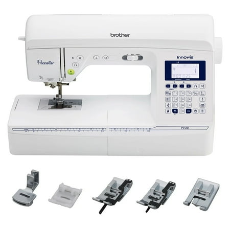 Brother Innov-is Pacesetter PS500 Computerized Sewing Machine with Bonus SA5FTPKG 5 Foot Package